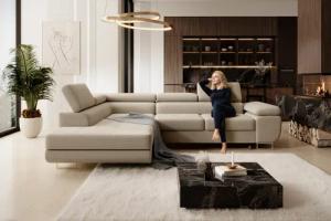 NEXT COLLECTION Ecksofa Wild, Verstellbare Kopfstützen,