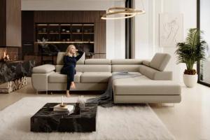 NEXT COLLECTION Ecksofa Wild, Verstellbare Kopfstützen,