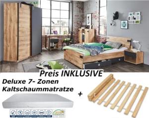 möbel-direkt.de Jugendzimmer-Set Liverpool, (Komplett Set, 9-tlg.,