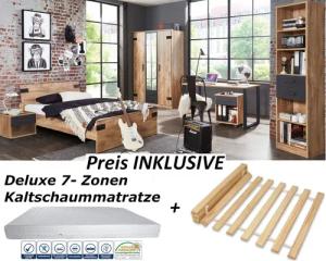 möbel-direkt.de Jugendzimmer-Set Liverpool, (Komplett Set, 8-tlg.,