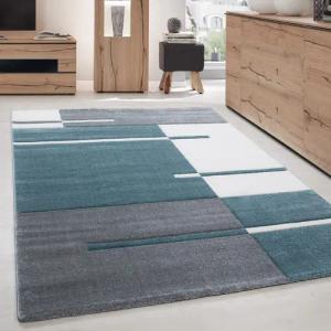 Carpettex Frisé-Teppich Kariert Design, Läufer, Höhe: