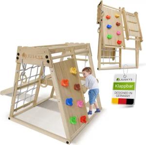 Juskys Klettergerüst Mini, für Kinder, Holz,