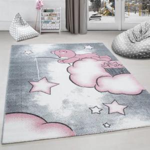 Carpettex Kinderteppich Bär Design, Rund, Höhe: