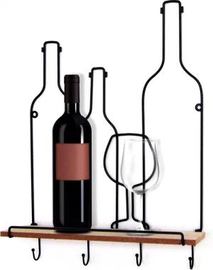 HTI-Line Wandregal Wandboard Vino Viola, Stück