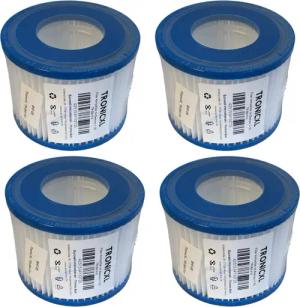TronicXL Pool-Filterkartusche 4x Filter Pool für