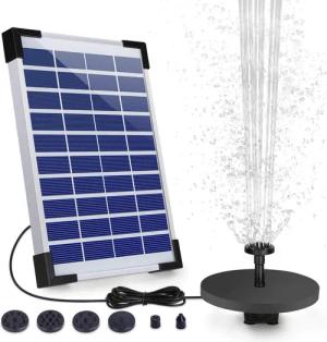 BlingBin Solarpumpe Solar Springbrunnen 5W Solar