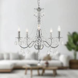 bmf-versand Kronleuchter Kronleuchter Wohnzimmer Silber Kristall