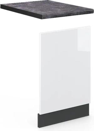 Vicco Frontblende Fame-Line, Weiß Hochglanz/Anthrazit, 45