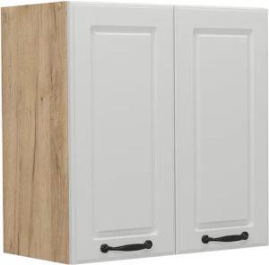 Vicco Hängeschrank R-Line, Weiß Landhaus/Goldkraft Eiche,