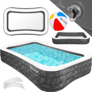KESSER Schwimmbecken, Aufblasbarer Pool Familienpool für