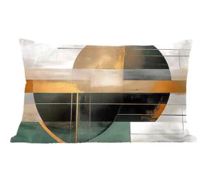 MuchoWow Dekokissen Abstrakt - Gold -