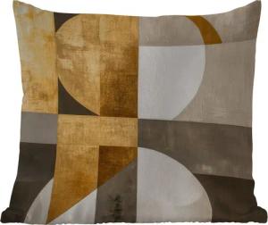 MuchoWow Dekokissen Abstrakt - Gold -