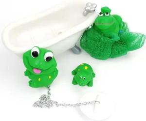 Badaccessoire-Set Badefrösche Set mit Badewanne als