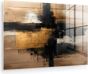 MuchoWow Acrylglasbild Modern - Schwarz -
