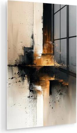 MuchoWow Acrylglasbild Modern - Schwarz -