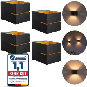 SSC-LUXon LED Wandleuchte Wandleuchte KOURA schwarz