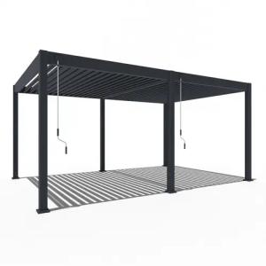 Weide Pergola Deluxe Pavillon Terrassenüberdachung Aluminium