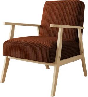MIRJAN24 Sessel Retro Cord (mit Wellenfeder),