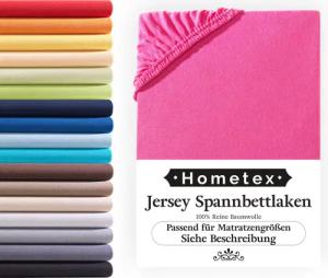 Hometex Premium Textiles Spannbettlaken Jersey-Bettlaken aus