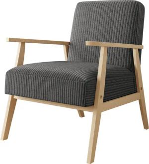 MIRJAN24 Sessel Retro Cord (mit Wellenfeder),