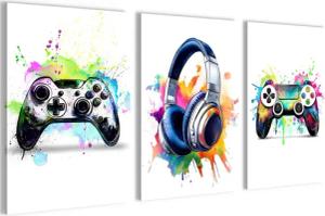 Novart Wandbild Gamer Bunt