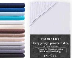 Hometex Premium Textiles Spannbettlaken Exclusive Topper-Spannbettlaken,