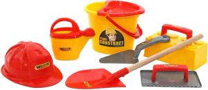 WADER QUALITY TOYS Sandform-Set Maurerset 8tlg
