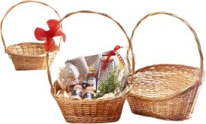 Dekoleidenschaft Geschenkbox Präsentkorb "Natur" aus Weide