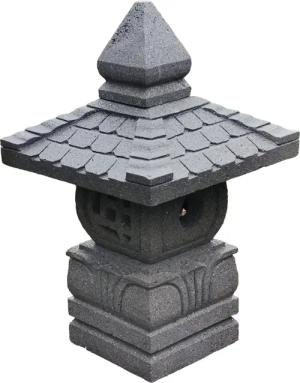IDYL Gartenfigur Lavastein Laterne Yukimi, Lavastein