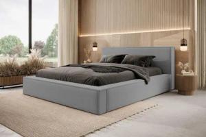Compleo Polsterbett Boucle-Bett mit Stauraum, Doppelbett