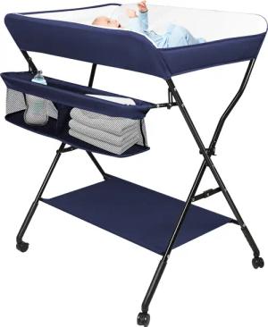 JEOBEST Wickeltisch Klappbare Wickelkommode Reisewickelkommode Mit