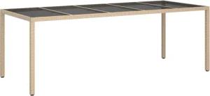 vidaXL Gartentisch Gartentisch Beige 250x100x75 cm
