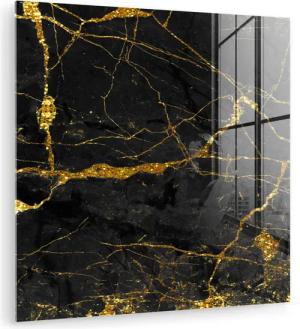 MuchoWow Acrylglasbild Marmor - Gold -