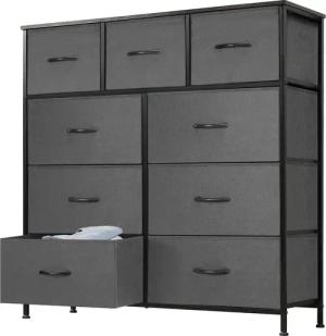 DUMOS Stauraumschrank Kommode mit Stoffschubladen, Stoffkommode