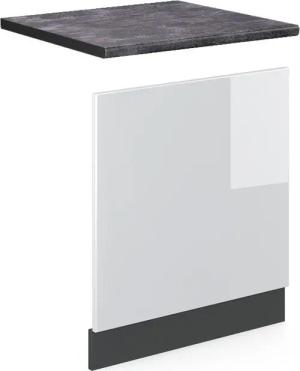 Vicco Frontblende R-Line, Weiß Hochglanz/Anthrazit, 60