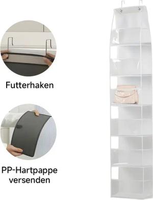 PODOFO Hängeregal Handtaschen Organizer Hängend, 6-Taschen