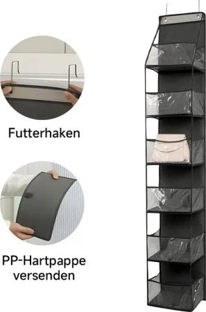 PODOFO Hängeregal Handtaschen Organizer Hängend, 6-Taschen