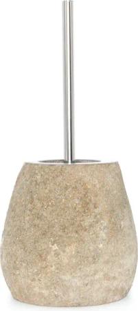 wohnfreuden Badaccessoire-Set Naturstein WC-Toiletten-Bürstenhalter 19 cm