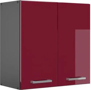 Vicco Hängeschrank R-Line, Bordeaux Hochglanz/Anthrazit, 60