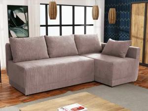 MIRJAN24 Ecksofa Nestor Cord, mit Bettkasten