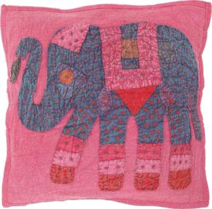 Guru-Shop Kissenbezüge Indische Kissenhülle, besticktes Elefanten..