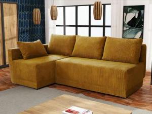 MIRJAN24 Ecksofa Nestor Cord, mit Bettkasten