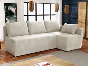 MIRJAN24 Ecksofa Nestor Cord, mit Bettkasten