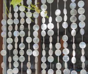 Guru-Shop Vorhang Exotischer Muschelvorhang aus Capiz,