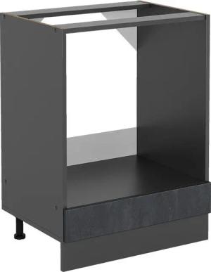 Vicco Herdumbauschrank R-Line, Schwarz Beton/Anthrazit, 60