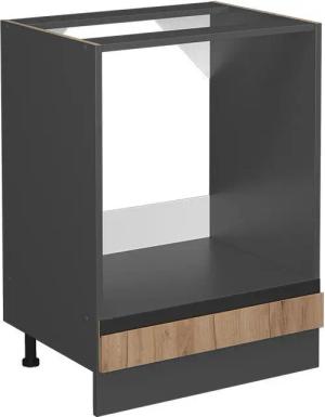 Vicco Herdumbauschrank R-Line, Goldkraft Eiche/Anthrazit, 60