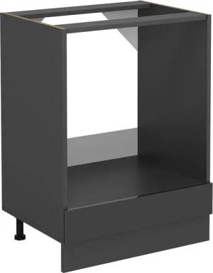 Vicco Herdumbauschrank R-Line, Anthrazit Hochglanz/Anthrazit, 60