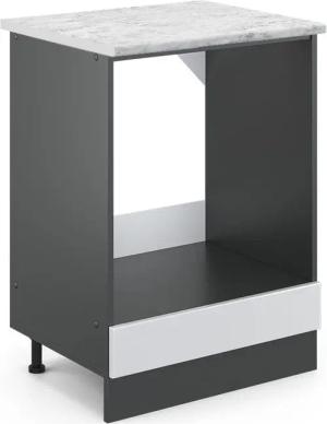Vicco Herdumbauschrank R-Line, Weiß Hochglanz/Anthrazit, AP