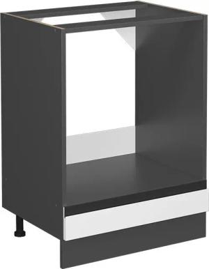 Vicco Herdumbauschrank R-Line, Weiß/Anthrazit, 60 cm