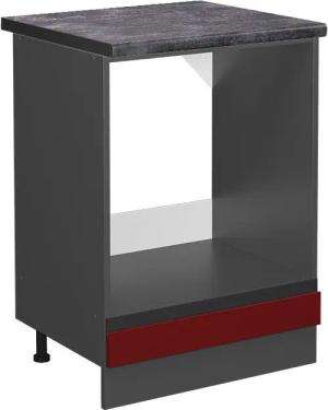 Vicco Herdumbauschrank R-Line, Rot/Anthrazit, 60 cm,